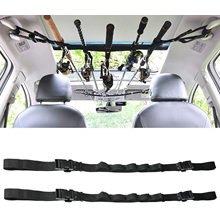 Vehicle Fishing Rod Holder 86 Inches Length Adjustable Polyester Strap For Truck SUV, Wagons, Van